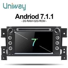 uniway ZWTL7071 2G+32G 2 din android 7.1 car dvd for suzuki grand vitara multimedia car radio stereo gps with steering wheel