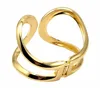 Simple Punk Cuff Bracelets & Bangles Summer Statement Gold Color Metal Pulseiras Present Jewelry 6