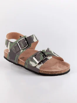 

ACE sandals with straps and camouflage print