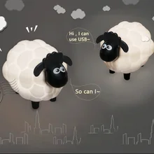 

AAA Battery light USB Rechargeable LED Portable Lamp Animal Gift Happy Sheep Lamp Children's night light Desk Light Atmosphere