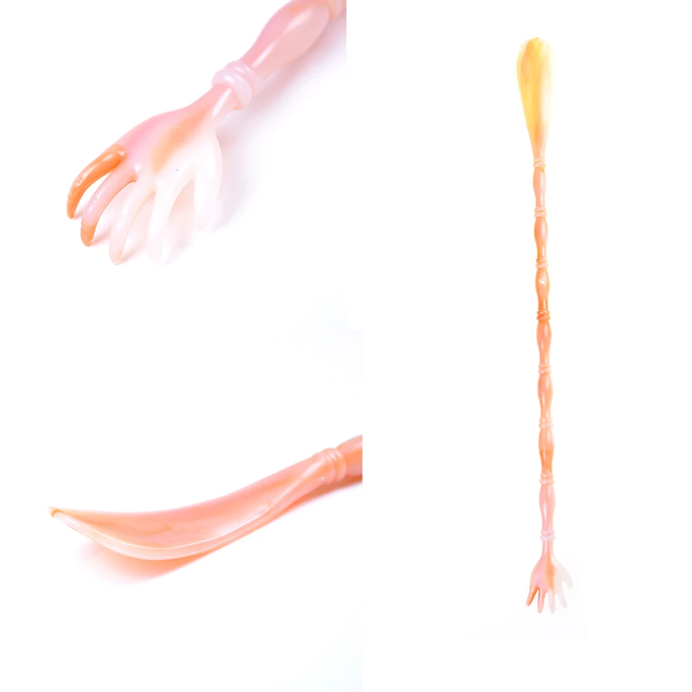 1PCS Plastic Stick Lifter Shoehorn Multifunctional Long Shoe Horn and Scratching 48*3.5*2cm