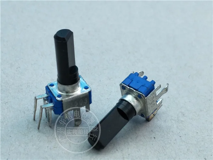 

2pcs RK0936G Vertical Double Potentiometer B50K / Handle Length 18MMF Blue