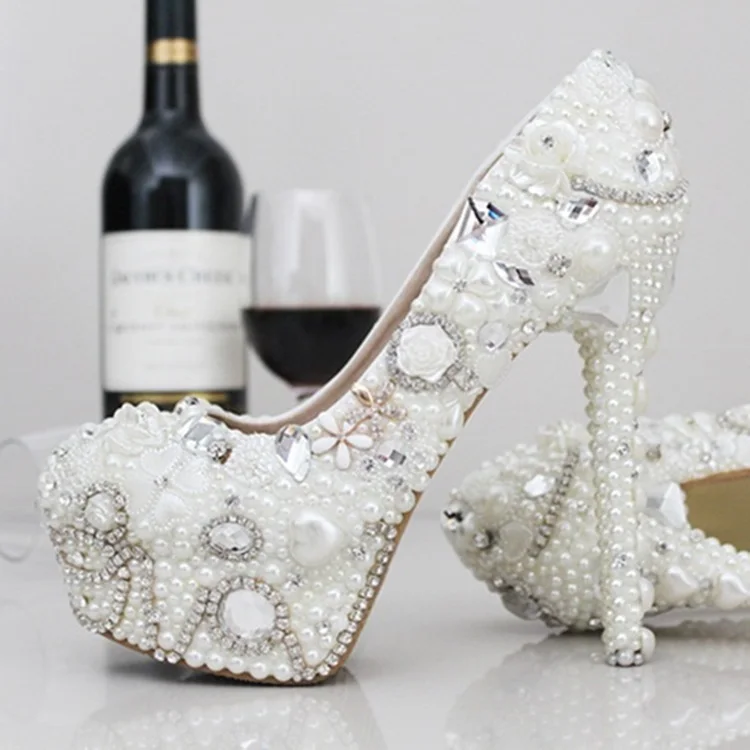 platform shoes with flowers