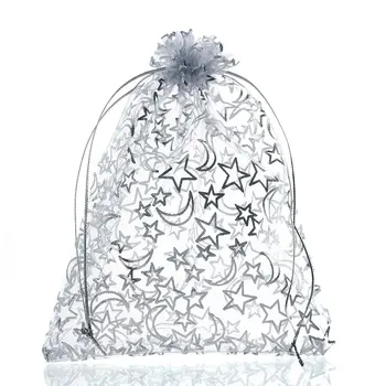 

20PCs White Organza Gift Pouches Jewelry Packing Bags Wedding Christmas Favor Gifts Storage Package Organizer New Year Gift Bags