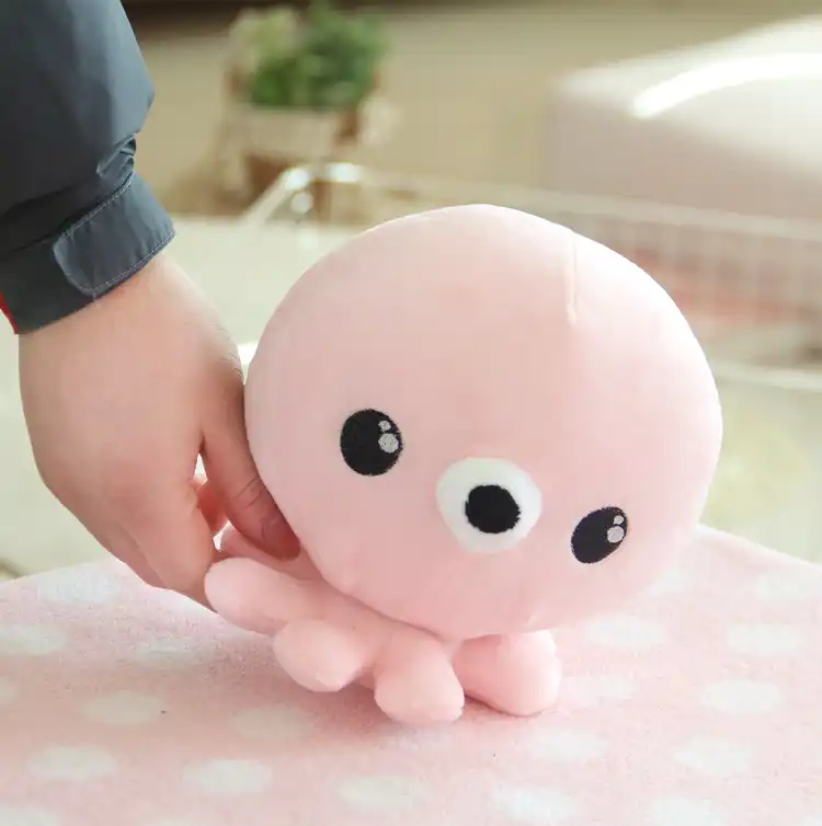 pink octopus plush