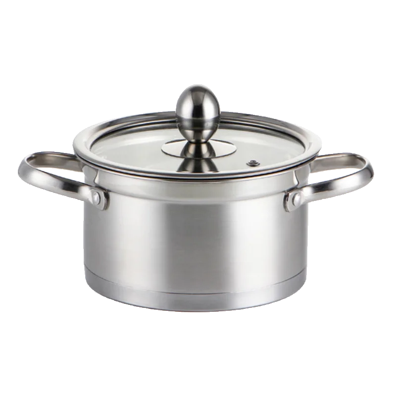 

1600ml Small Hot Pot one person one Cooker Household mini-soup pot Induction Casserole hotpot Kitchen Pot Stainless Steel Pot