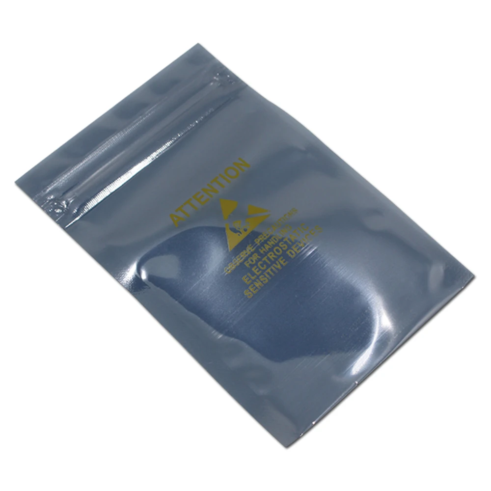 200Pcs/Lot Multi Sizes Zip Lock Self Seal Anti Static Bag with Printed