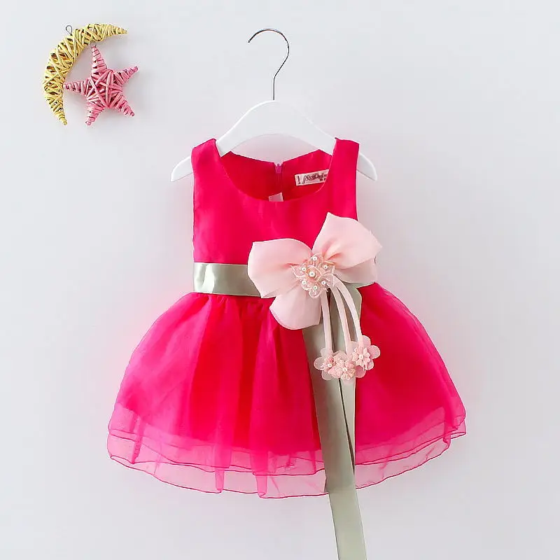 

girls dress 2019 summer new baby clothes sleeveless flower dress 2 3 4 5 years old baby girl clothes