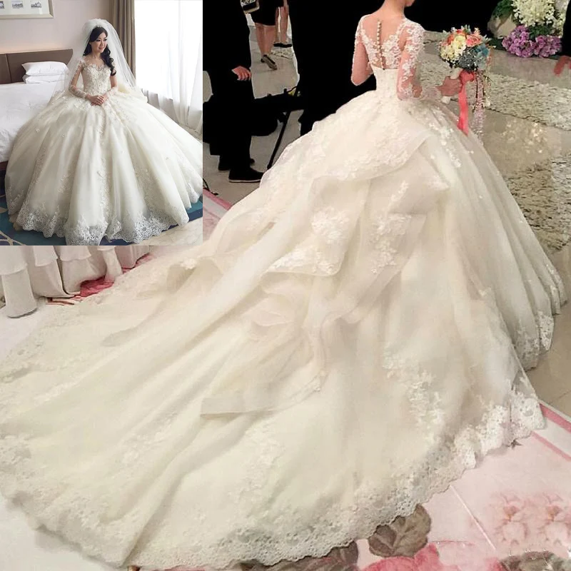 Cathedral Ball Gown Wedding Dress 2