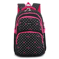Newest Backpack Schoolbag Polyester Fashion dots School Bags For Teenage Girls and Boys High Quality Backpacks Kids Baby's Bags