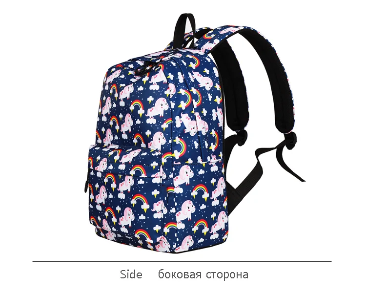 WINNER Woman Brand Backpack Cute Unicorn Print School Backpack For Teenage Girls Bagpack Student Travel Mochila Feminina 2018 (8)