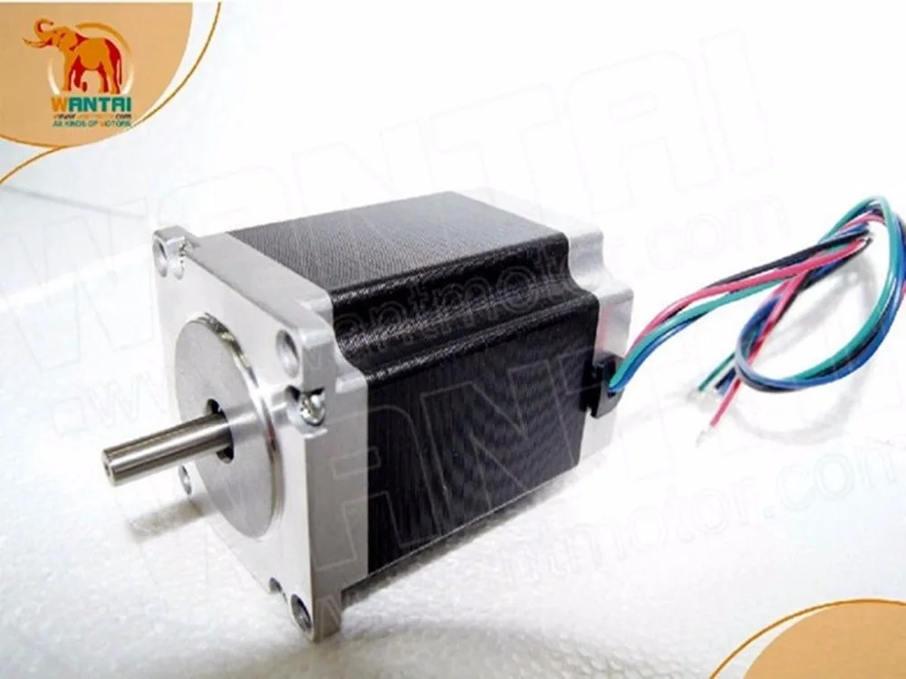 Доставка в США и ЕС! 5 шт. шаговый двигатель NEMA23 Wantai 270OZ IN 3A 4Lead 57BYGH627|nema23 stepper motor|stepper