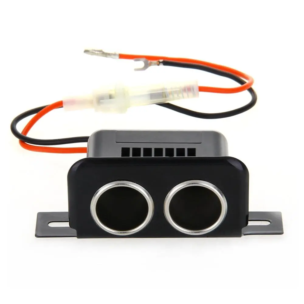 Auto Car Double cigarette lighter adapter 12V 10.5x5x4cmin Cables