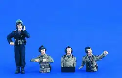 1/35 смолы цифры WWII German танкиста 4 шт./компл