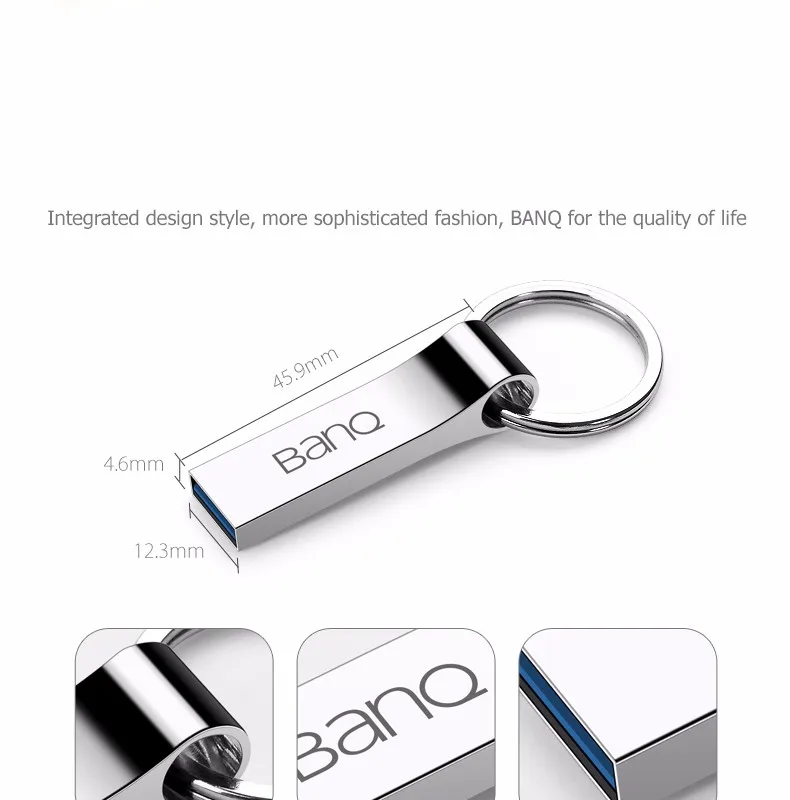 BanQ P90 64G 32G 16G USB 3.0 Flash Drives Fashion High Speed Metal Waterproof Usb Stick Pen Drive USB Flash Drives Free shipping best usb stick