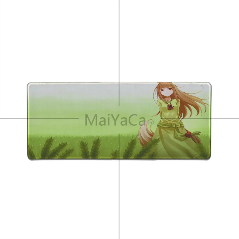 MaiYaCa Spice and Wolf Holo милый красивый коврик для мыши для девочек с аниме геймерский игровой коврик скоростная версия игровой коврик для клавиатуры коврик для мыши геймер - Цвет: Lock Edge 30X90cm