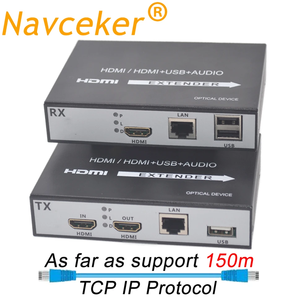 ZY HT209KM H.264 USB KVM удлинитель по IP сети Поддержка Loop Out HDMI RJ45 UTP Cat5e/6|Кабели HDMI| |