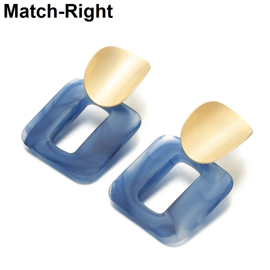 

Match-Right Trendy Earrings for Women Statement/Acrylic/Cute/Dangle/Korean/Gold/Drop Earring Female oorbellen brincos SP578
