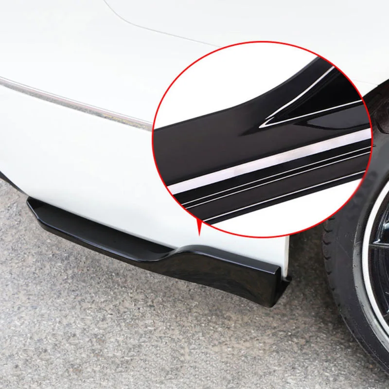 Задний бампер для губ крылья боковая юбка разветвители спойлер для губ боковое крыло Отделка Декоративные наклейки для Honda/Accord
