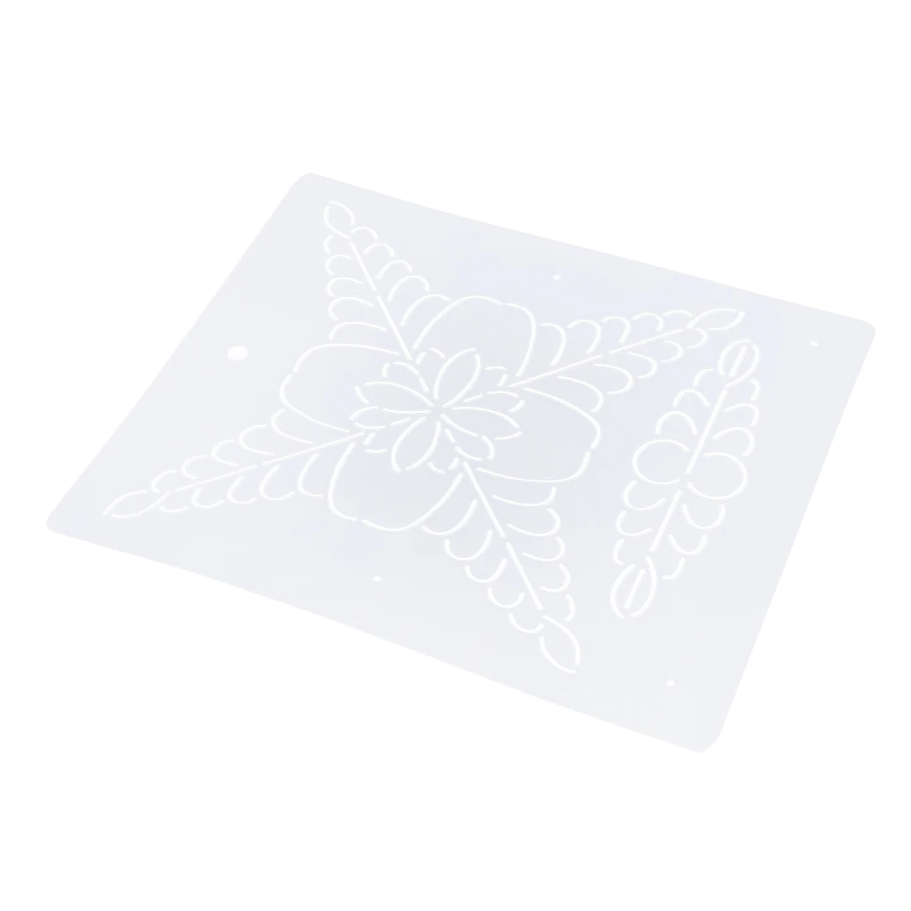 1pc Semi-transparent Stencil Plastic Quilting Template Quilt Tool for Patchwork 