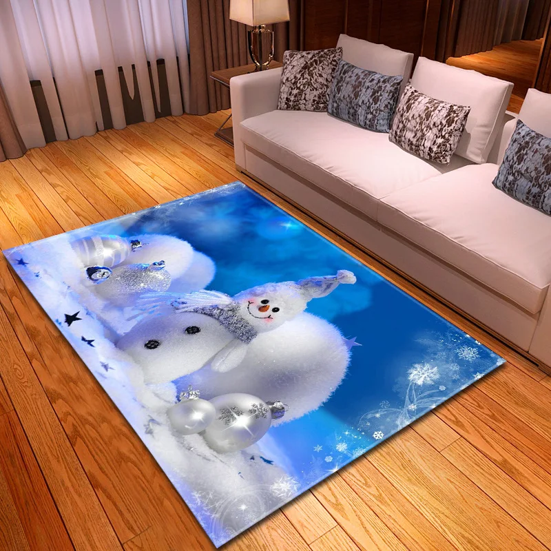 

Christmas Printed 3D Carpet Modern Home Mat Living Room Bedroom Large Size Tapetes Para Sala Alfombra Tapis Salon Room Area Rugs