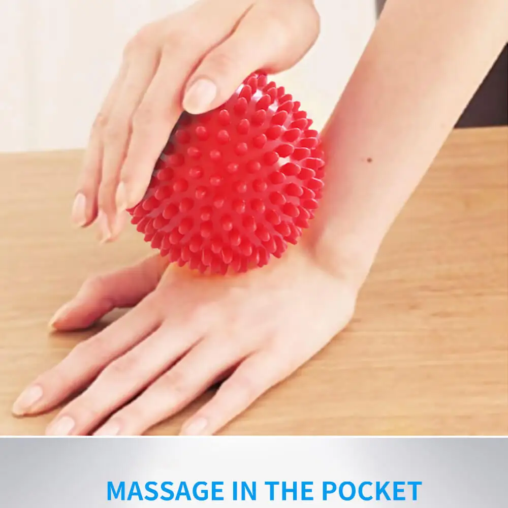 FDBRO ПВХ коврик для фитнеса шарики для массажа рук ПВХ подошвы Ежик сенсорные хват тренировочный мяч Портативный шар для физиотерапии 6,5
