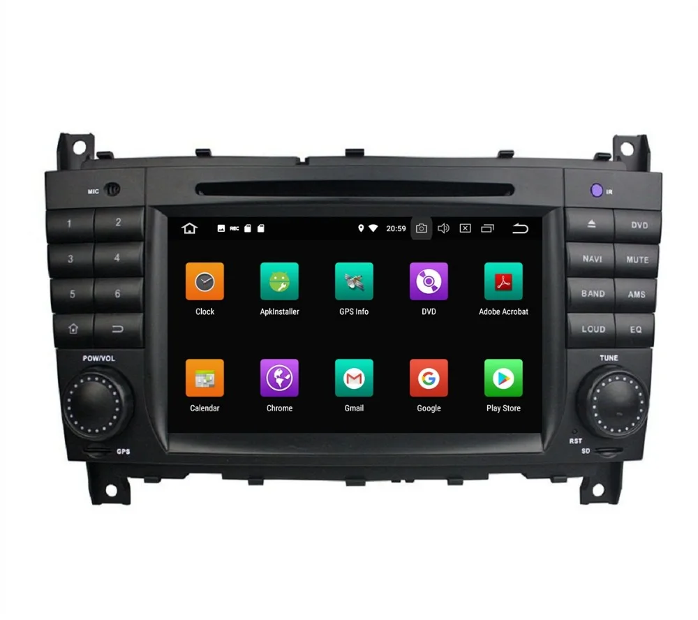 Discount Android 8.0 Octa Core 7" Car Multimedia DVD GPS for Mercedes Benz C-Class W203 CLC G Class W467 Radio Bluetooth WIFI Mirror-link 2