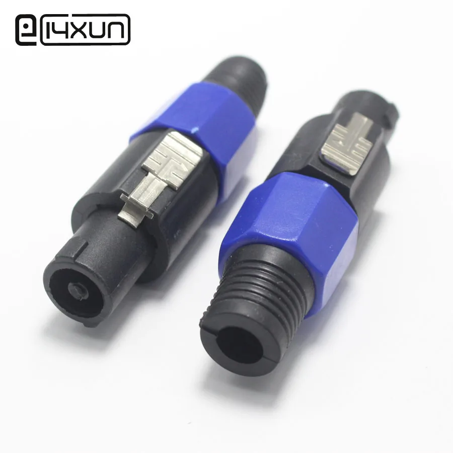1PCs Speakon NL4FC 4Pin Locking Amp Speaker Connector Adapter Long Tail Professional XLR 4 pole