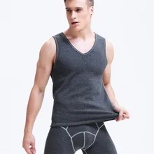 Термобелье мужские кальсоны зимние топы+ брюки комплект теплый толстый плюс бархат M624 M-XXL