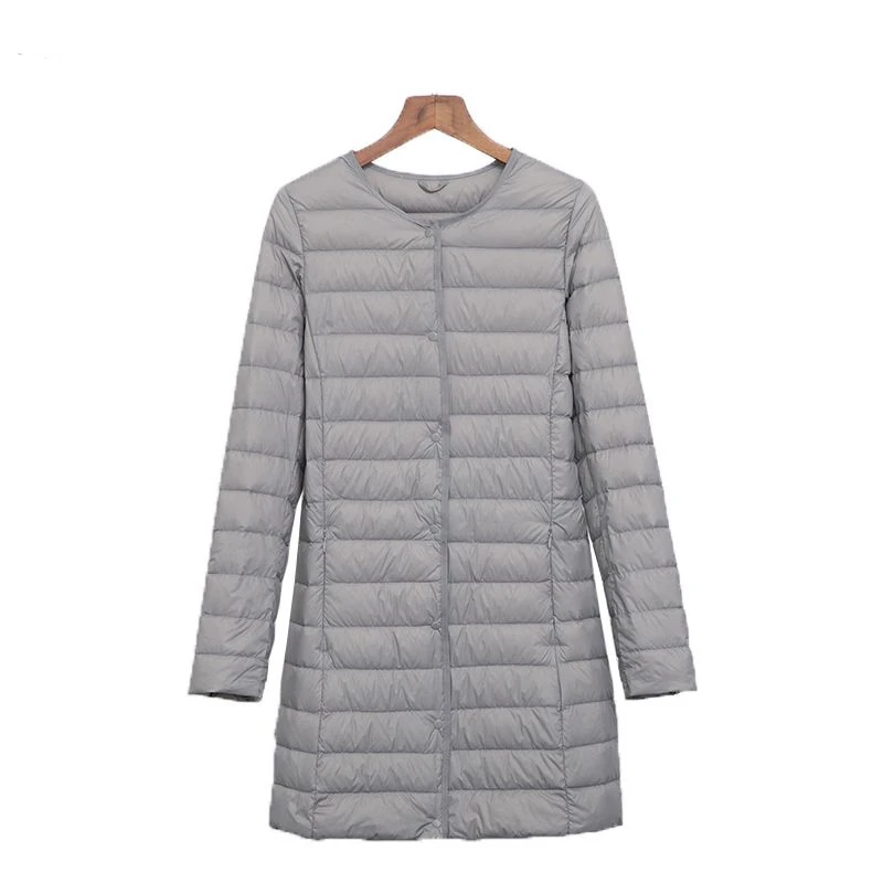 

2019 New Matt Fabric Ultra Light Down jacket Women Long Duck Down Jacket Female Lightweight Warm Slim Portable ladies Coats