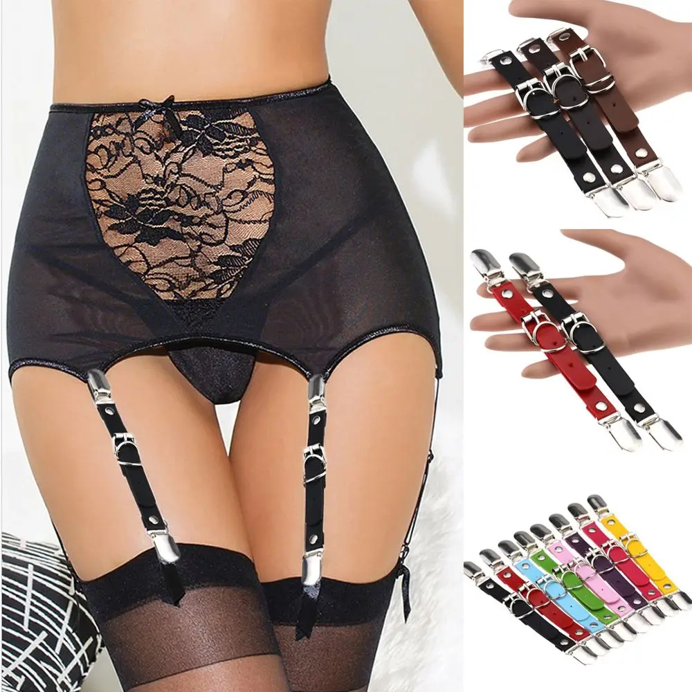 Sexy Women Lady Punk Gothic Leather Garter Stocking Belt Leg Ring Thigh Elastic Garter Belt Party Gifts