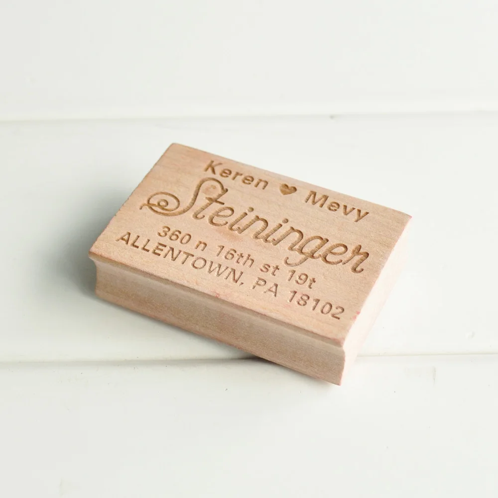  Custom Stamp-Return Address Stamp Brush Calligraphy Wedding Stamp Invitation Stamp - 32836730964