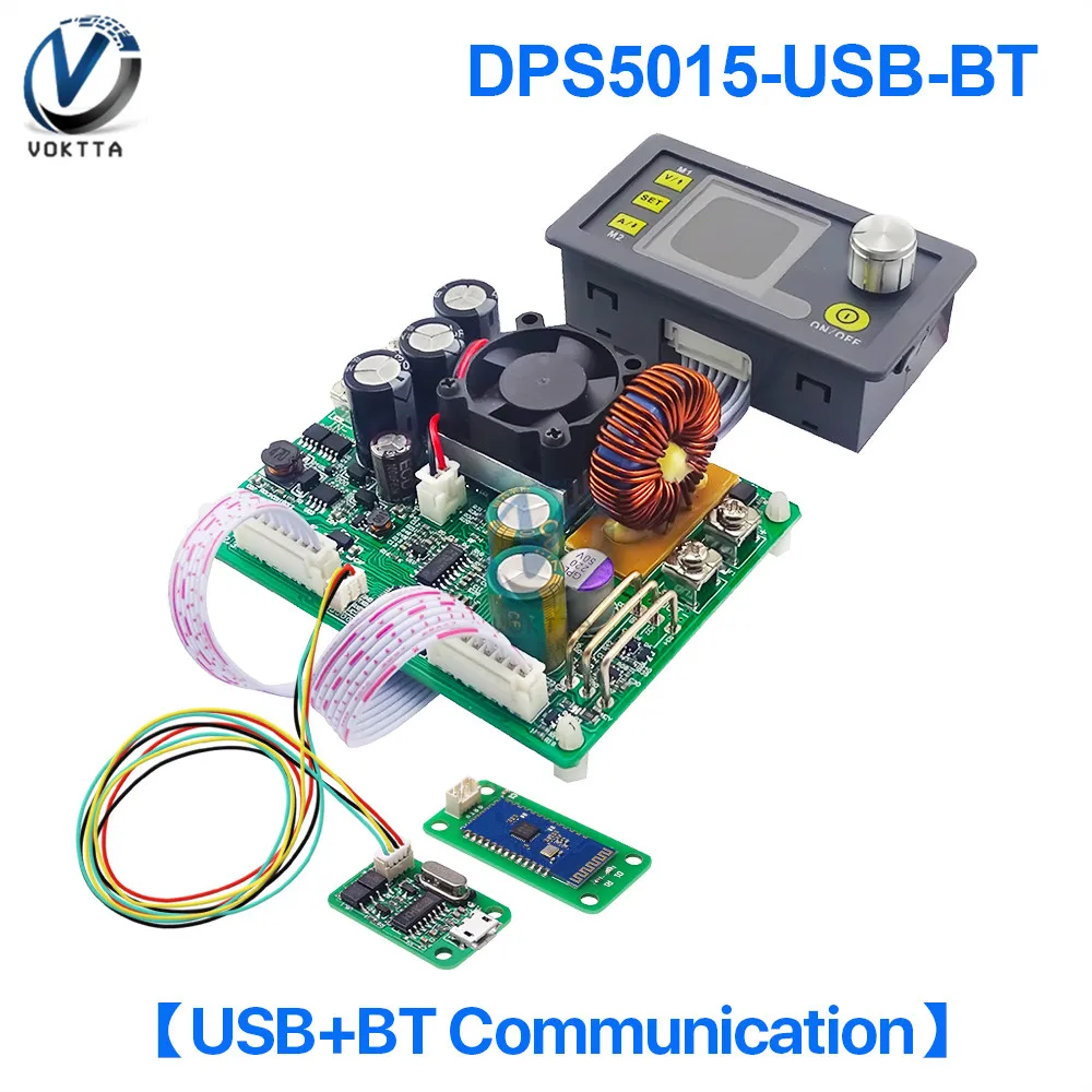 DPS5015 50 в 15A связь постоянного напряжения тока постоянного тока понижающий модуль питания понижающий преобразователь напряжения ЖК-вольтметр
