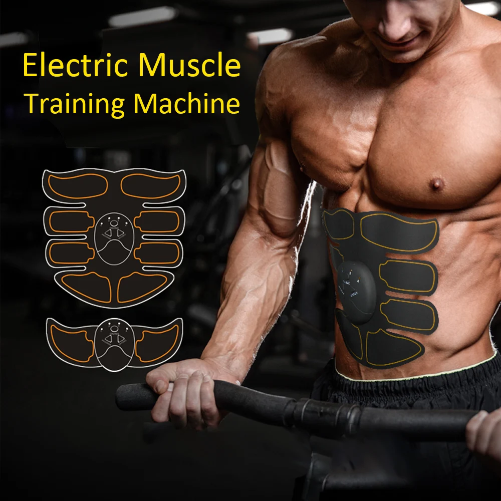 Body Building Fitness Muscle Stimulator Abdominal Exerciser Device Abdominal Muscle Trainer Body Slimming Fat Burning Exerciser