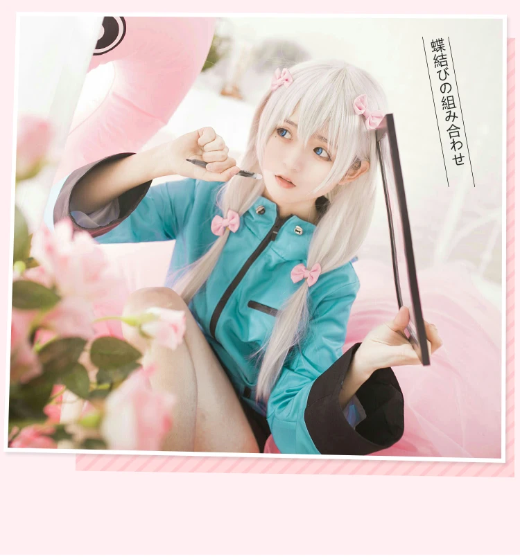 Anime Eromanga Sensei Cosplay Costume Izumi Sagiri Copslay Coat Sleepwear Pink Pajamas T-shirt Fancy Party Outfits for Halloween (17)