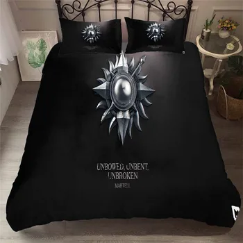 

HELENGILI 3D Bedding Set game of Thrones Print Duvet Cover Set Bedcloth with Pillowcase Bed Set Home Textiles #GOT-20