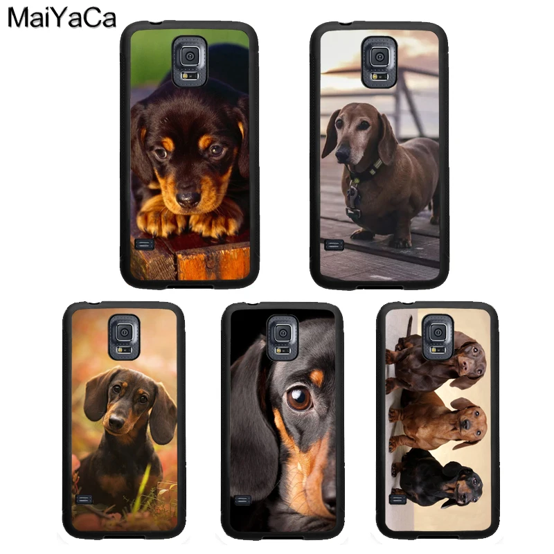 

MaiYaCa Dachshund Teckel Dackel Dog Phone Case For Samsung Galaxy S5 S6 S7 Edge S8 S9 S10 Plus Lite Note 4 5 8 9 Cover Shell