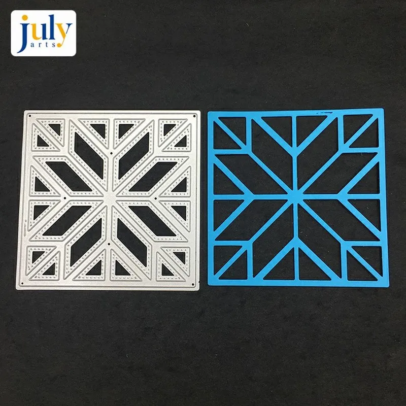 

Julyarts Carbon Steel Material Frames Stamps Square Cutting Embossing For DIY Scrapbooking Silver Cutting Metal Cutter Paper