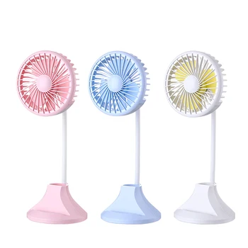 

Usb Rechargeable Desktop Desk Lamp Fan Student Learning Multi-Function Pen Holder Table Lamp Fan For Home Office Best Gift