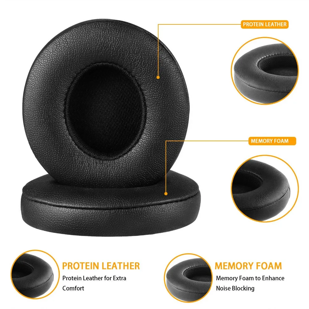 Beats Solo 2 0 3 0 Replacement Earpads JARMOR Memory Foam Ear Cushion Cover for Beats Solo 2 0 3 0 Wireless On Ear Headphon