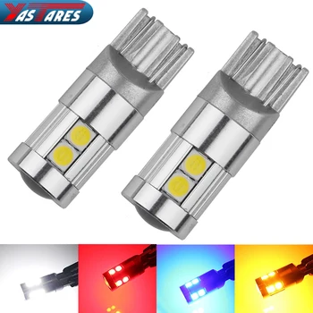 

1pcs super bright led t10 w5w car lamp 9 smd 3030 EMC auto reading parking fog marker rear light 152 194 12v white 6000K