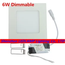 DHL 100 шт. 6 Вт площади затемнения светодиодный потолочный светильник Встраиваемые Панель Подпушка свет с водителем теплый белый/ белый/холодный белый