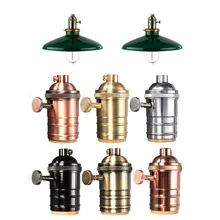 E26/e27 Винтаж Ретро подвесной светильник держатель Нитки розетка с выключателем 110-250 В