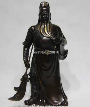 

Chinese Classical Copper Bronze Leader GuanGong Guan Yu Warrior Buddha Statue