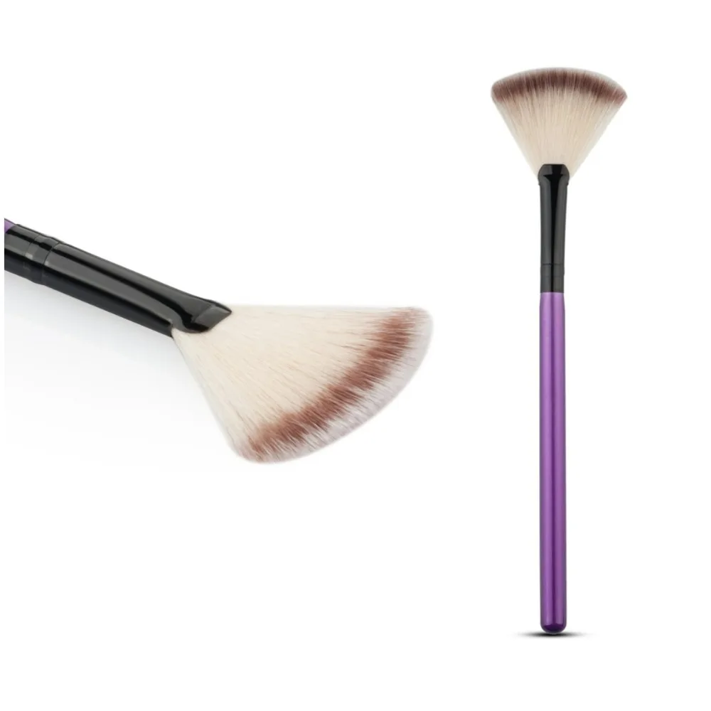 Fan Brush Portable Slim Makeup Brushes Professional Concealer Blending
