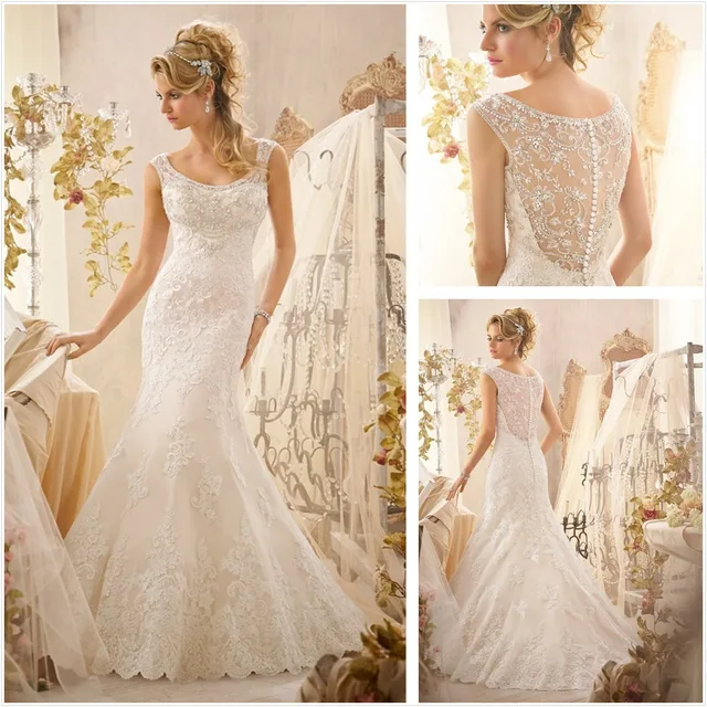 vestidos de novia con encaje y bordados – vestidos baratos