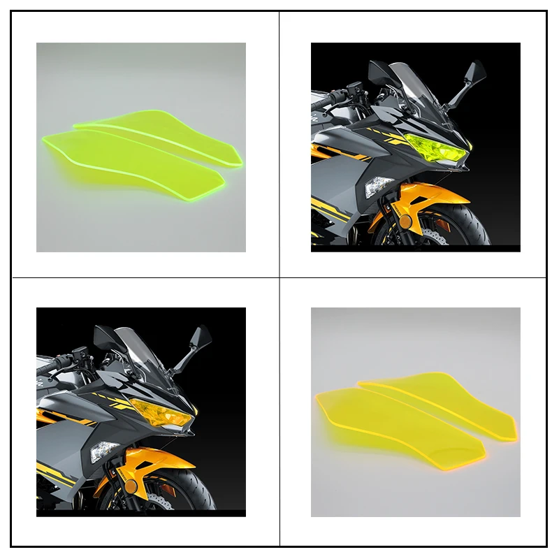 

for KAWASAKI NINJA 400 NINJA400 2018 Motorcycle Accessories ABS Headlight Protector Cover Screen Lens