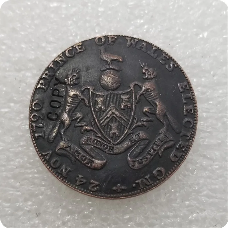 1790(1794) Великобритания 1/2 Penny Copy Coin