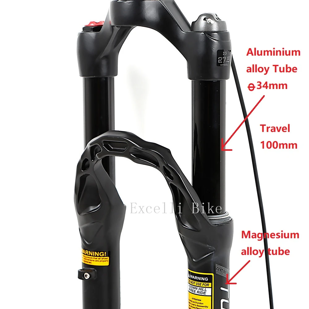 27.5inch 29er DH MTB Fork Air Suspension Line Contral Oil Lock 03