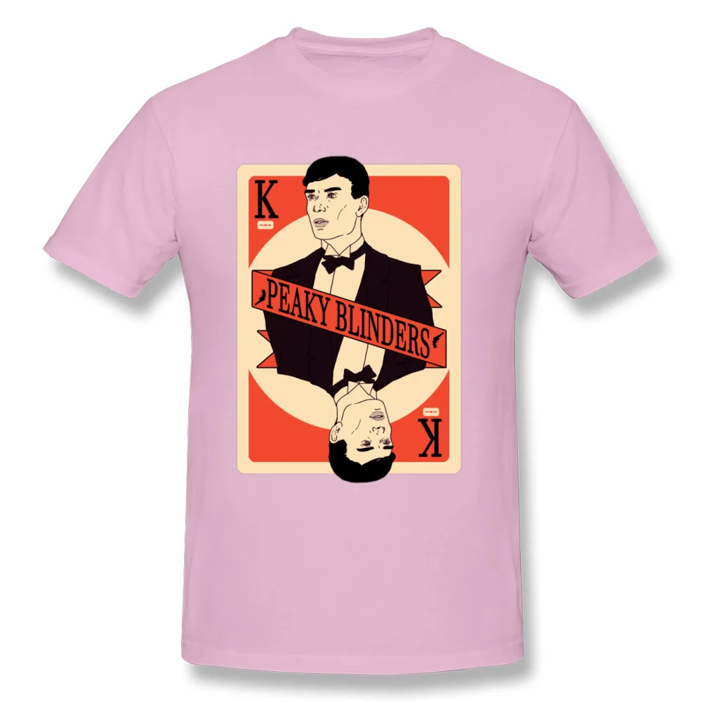 peaky Tshirts Fashionable Short Sleeve Gift Pure Cotton Round Neck Men Tops Tees Summer Tops T Shirt Summer/Autumn peaky pink